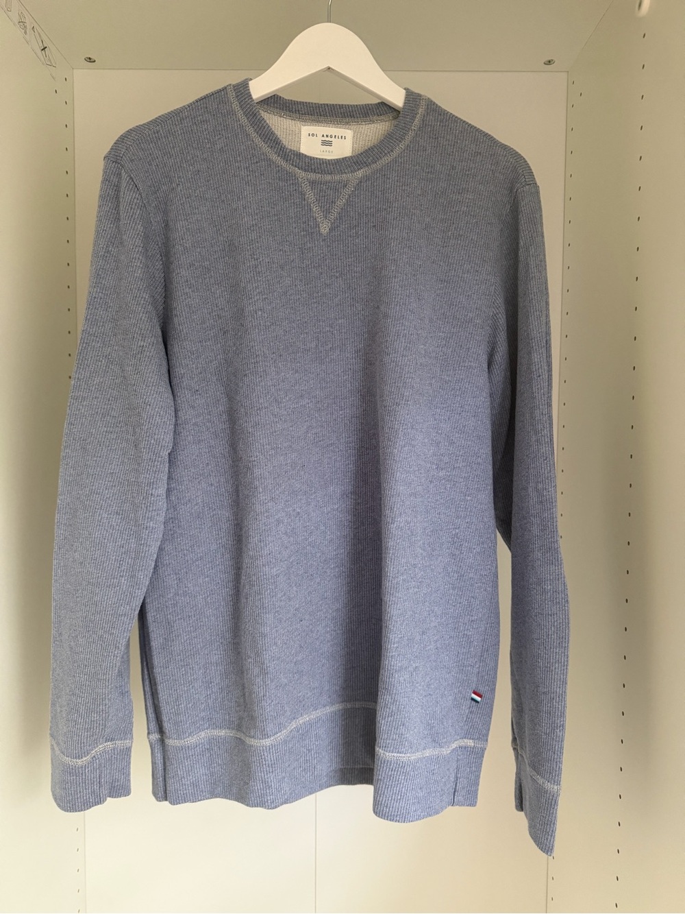 Sol Angeles Light Blue Men's Crewneck Pullover